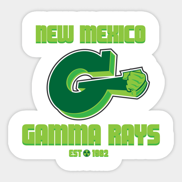 New Mexico Gamma Rays Sticker by thom2maro